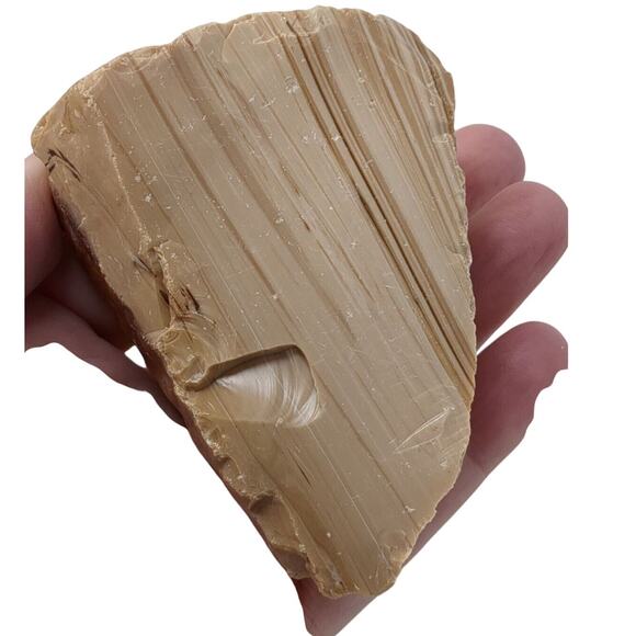 Carmel Chocolate Art Glass Cullet Swirl Slag #5L142 - Picture 5 of 5